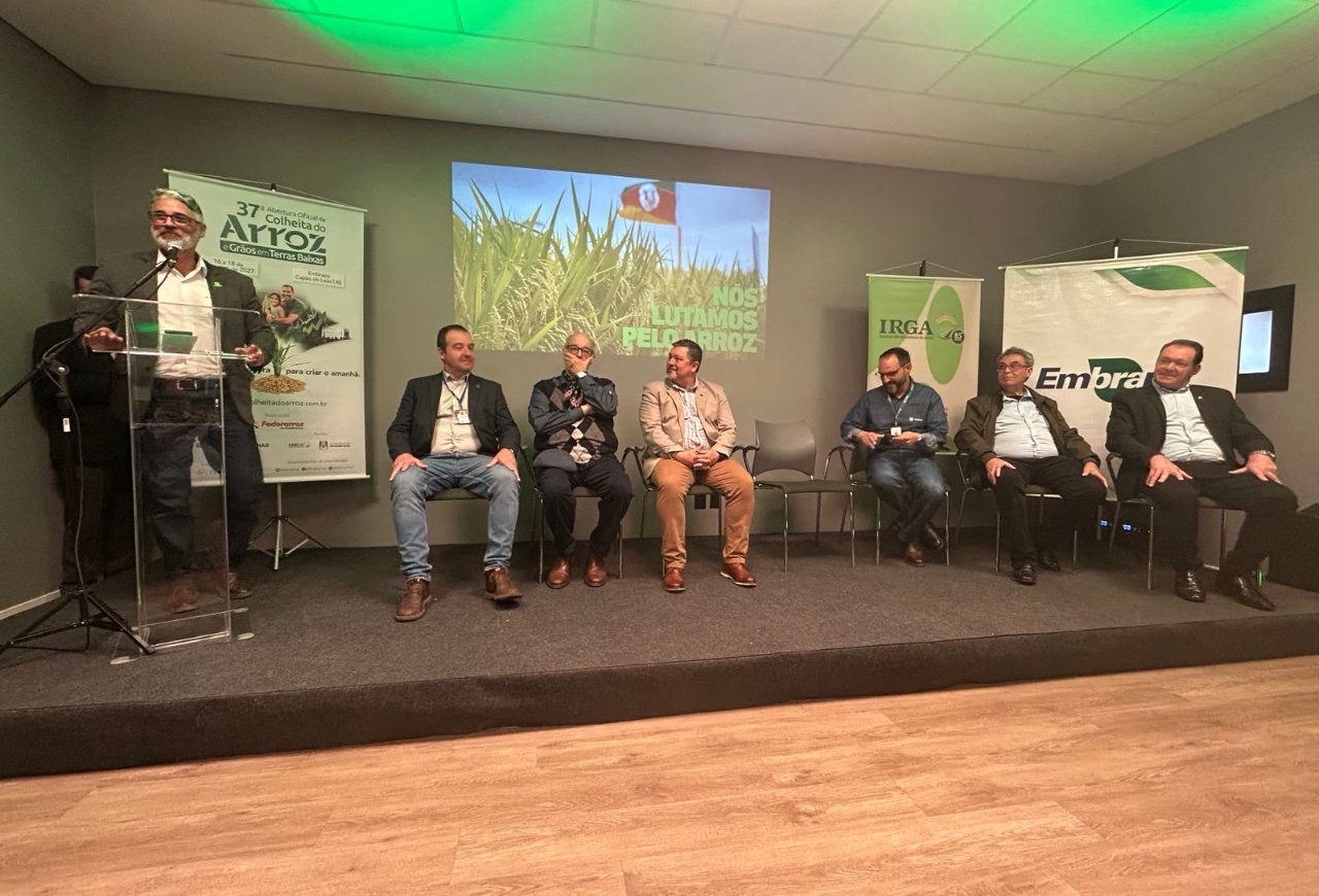 Lançamento da 37ª Abertura Oficial da Colheita do Arroz ocorreu durante a Expointer, em Esteio. Foto: Nestor Tipa Júnior/AgroEffective