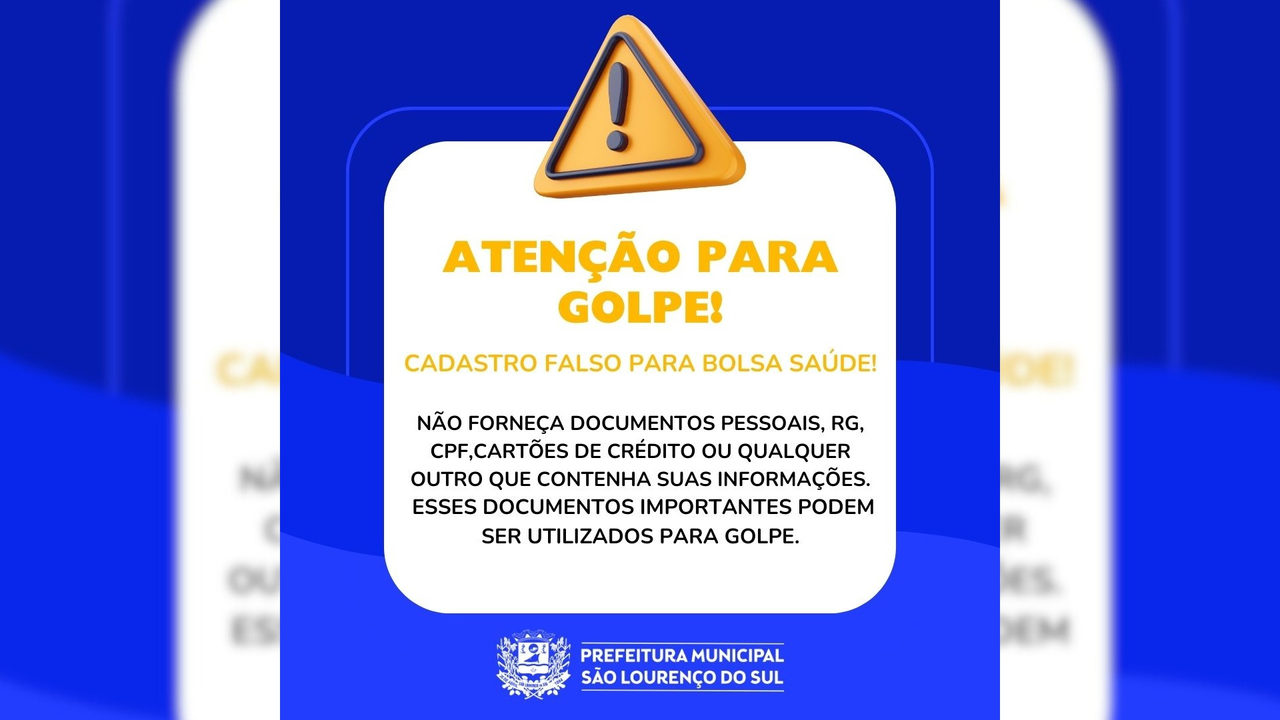 Alerta de Golpe em São Lourenço do Sul