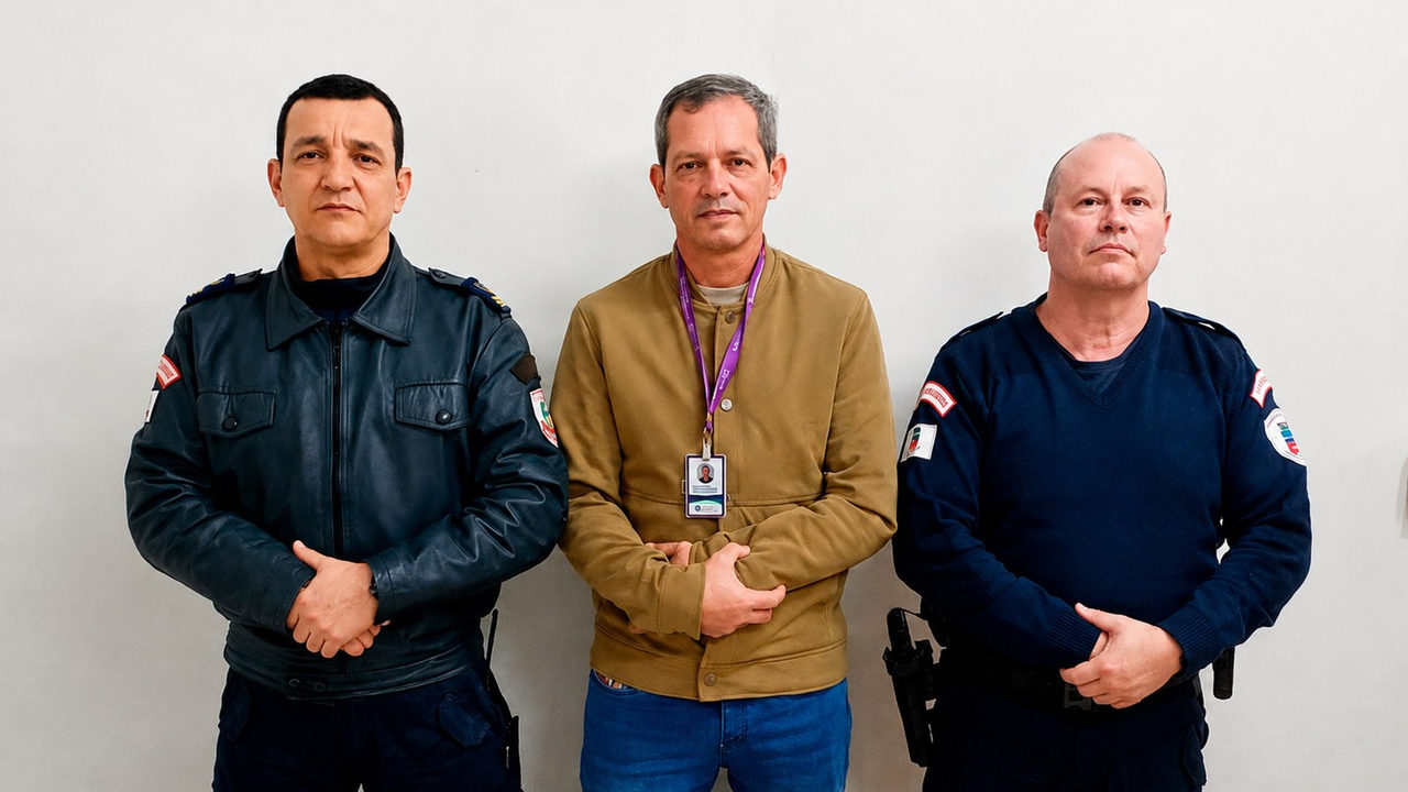 Agente de trânsito de Arambaré participa de curso de capacitação na Academia da SMASP, em Gravataí.