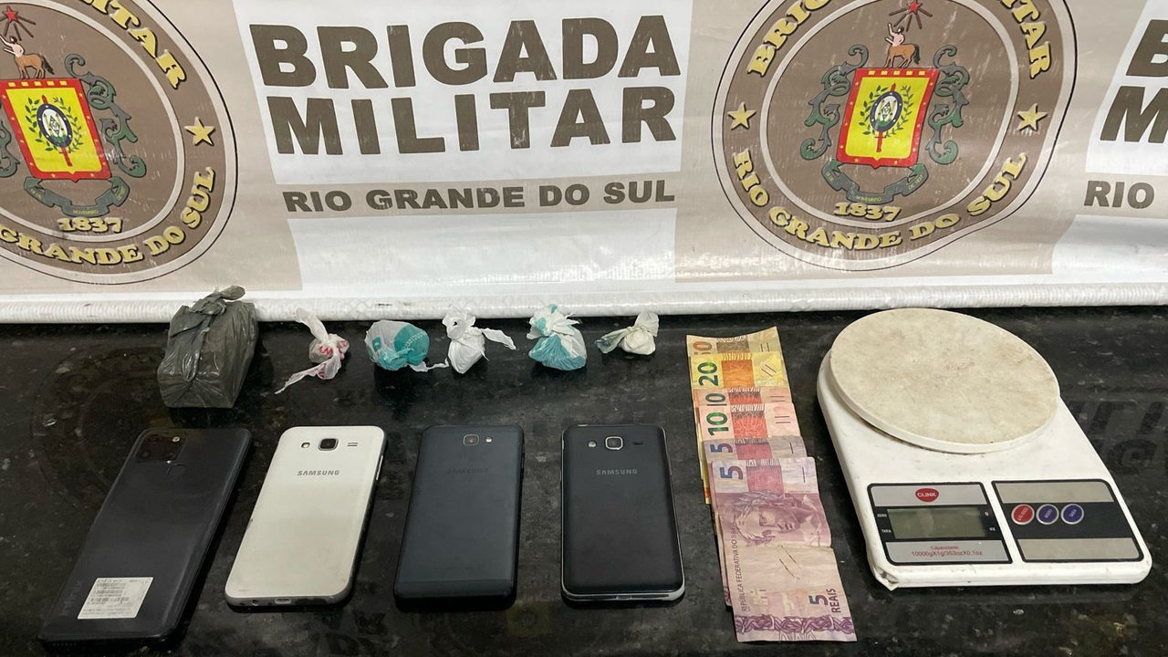 Brigada Militar apreende adolescente por tráfico de entorpecentes em Camaquã