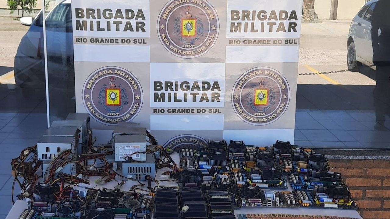 Brigada Militar apreende materiais de Jogos de Azar em São Lourenço do Sul
