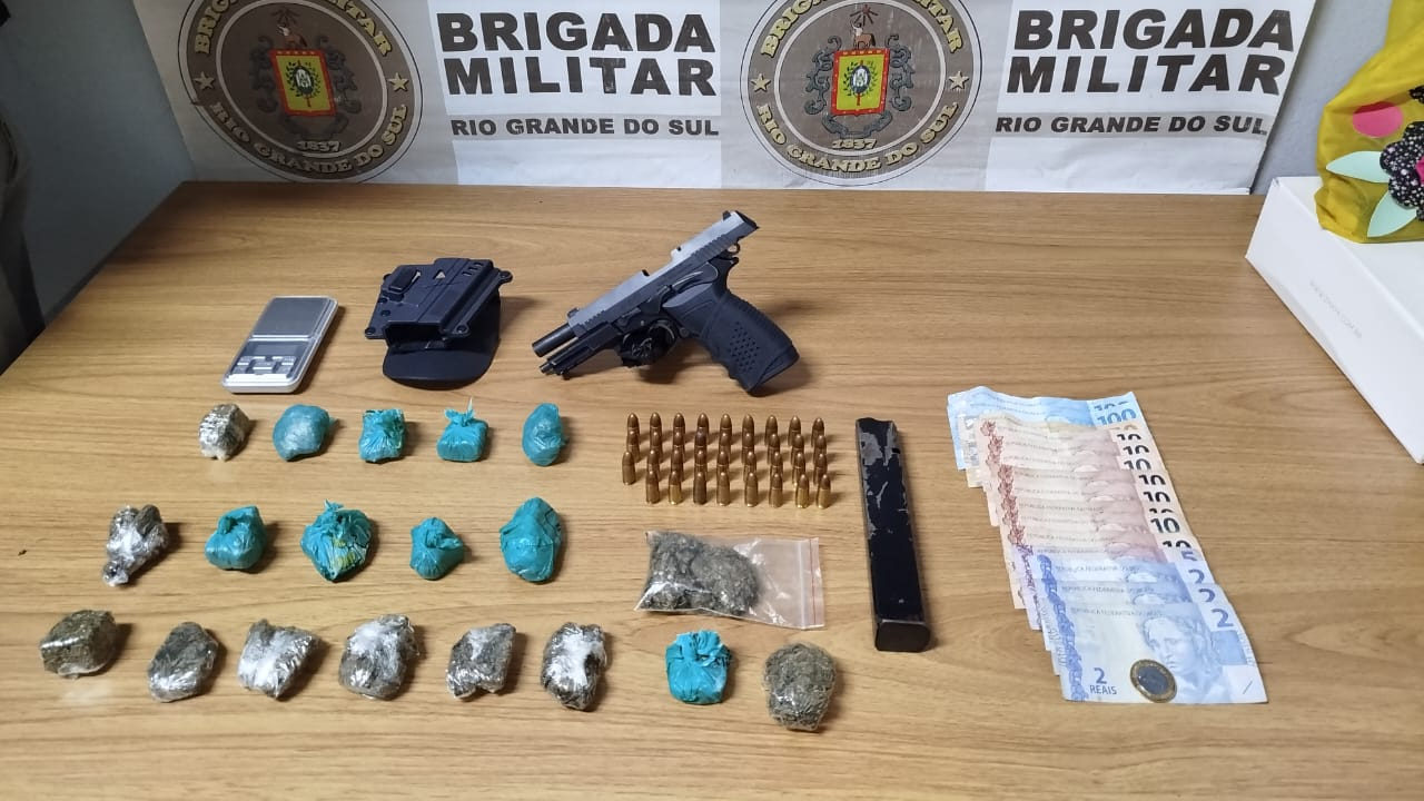 Brigada Militar efetua apreensão de adolescente por tráfico de drogas em Camaquã