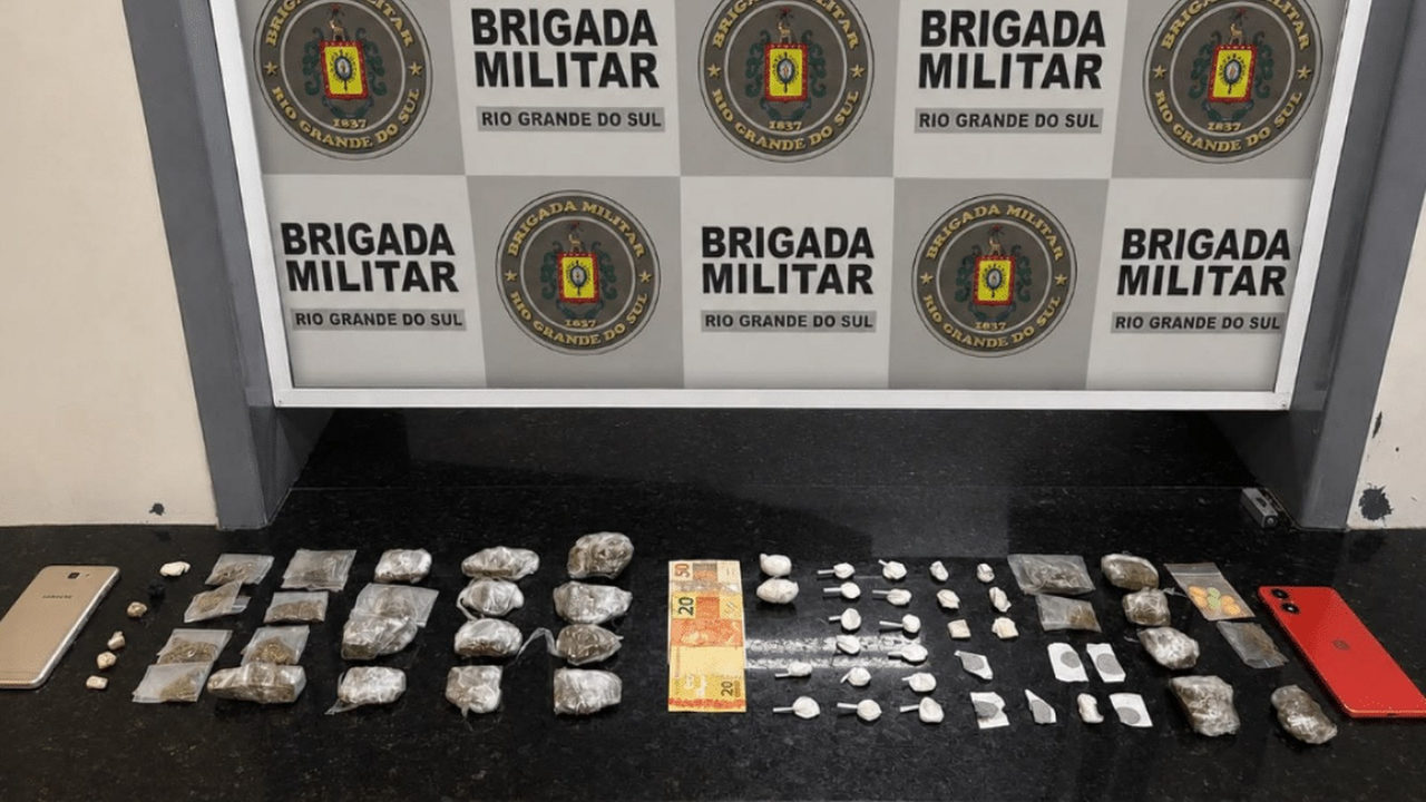 Brigada Militar prende três suspeitos e apreende drogas em Camaquã