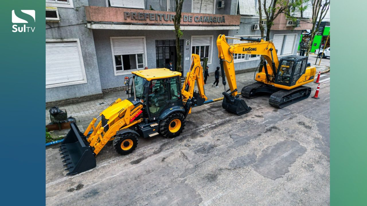 Camaquã recebe duas máquinas e investe mais de R$ 1 milhão em infraestrutura