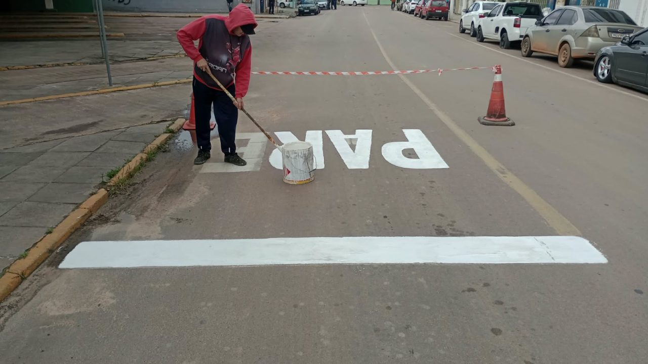 Camaquã reforça sinalização viária no entorno da rodoviária municipal