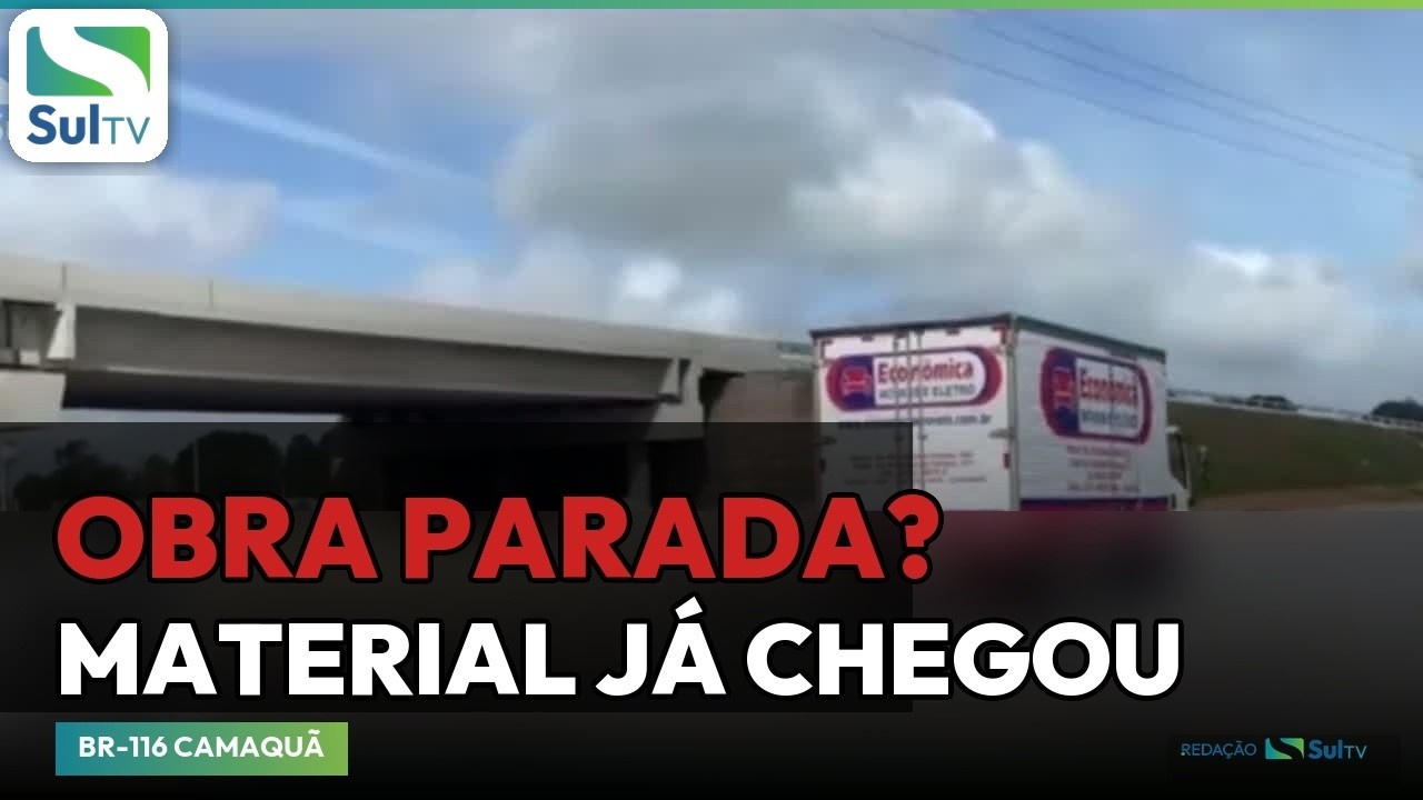 Chegada de material ao Trevo Sul indica retomada das obras da BR-116 em Camaquã