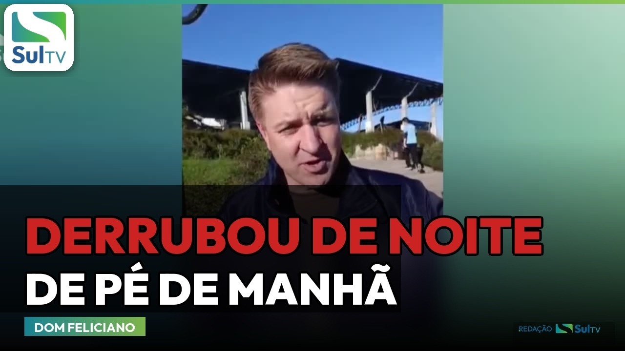 Prefeito Tiago Szortyka em entrevista à SulTV | Reprodução/SulTV
