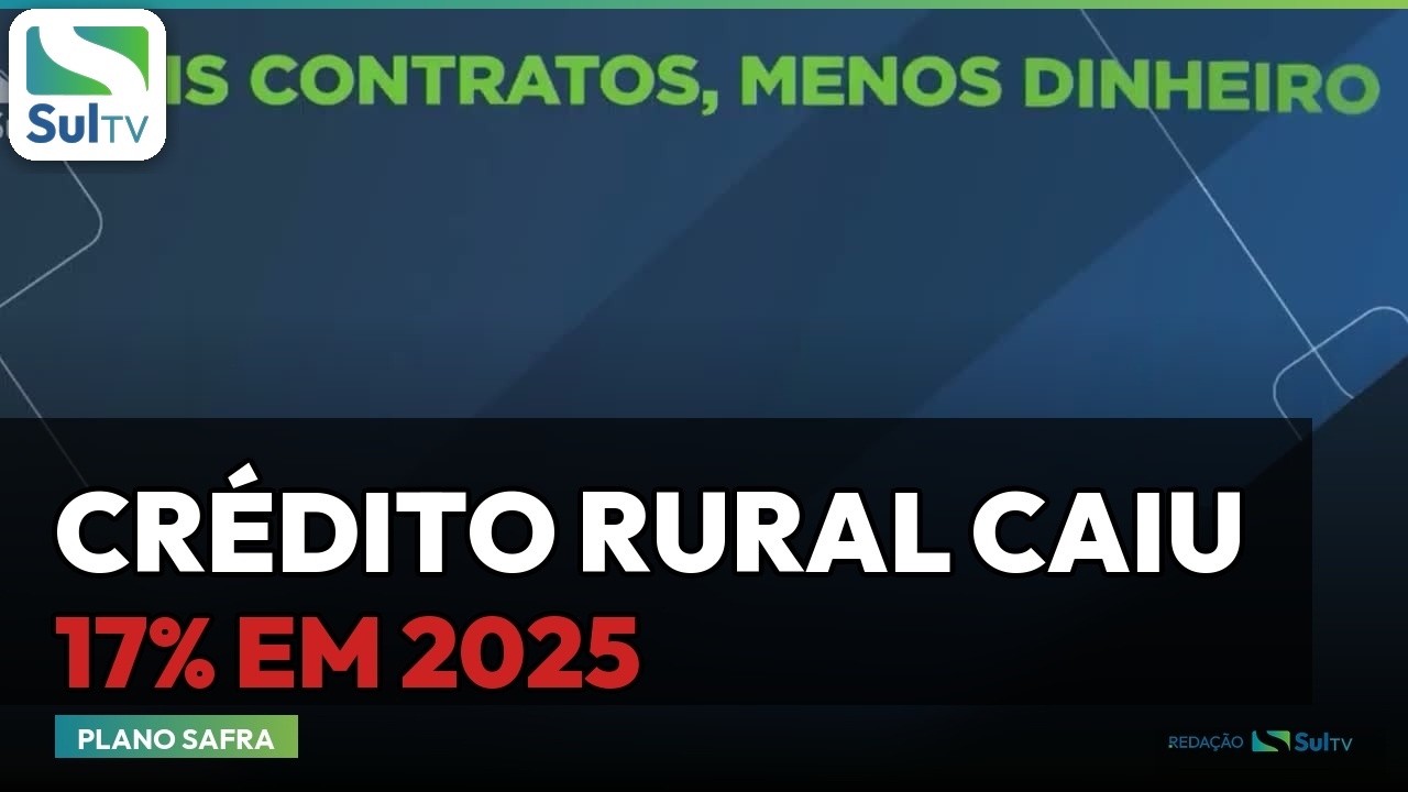 Crédito rural cai 17% em 2025 e ticket médio do produtor encolhe, aponta Serasa Experian