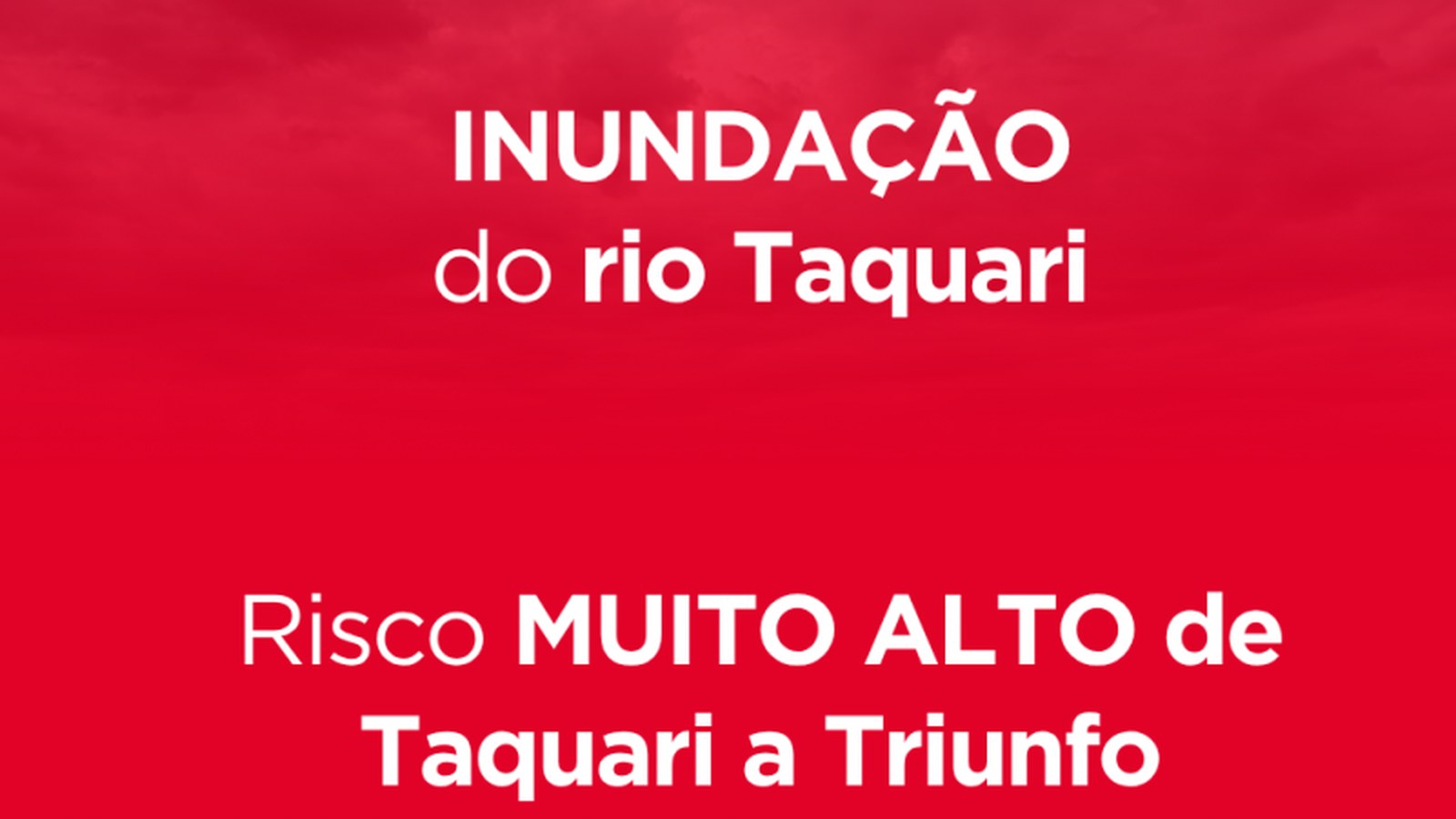 Margens do rio Taquari sob risco de inundação, conforme alerta da Defesa Civil do RS