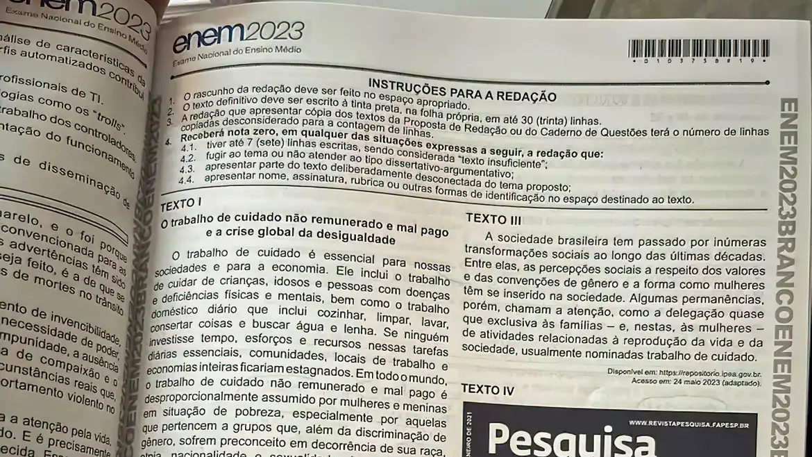 Enem: confira a cartilha da redação e tire suas dúvidas