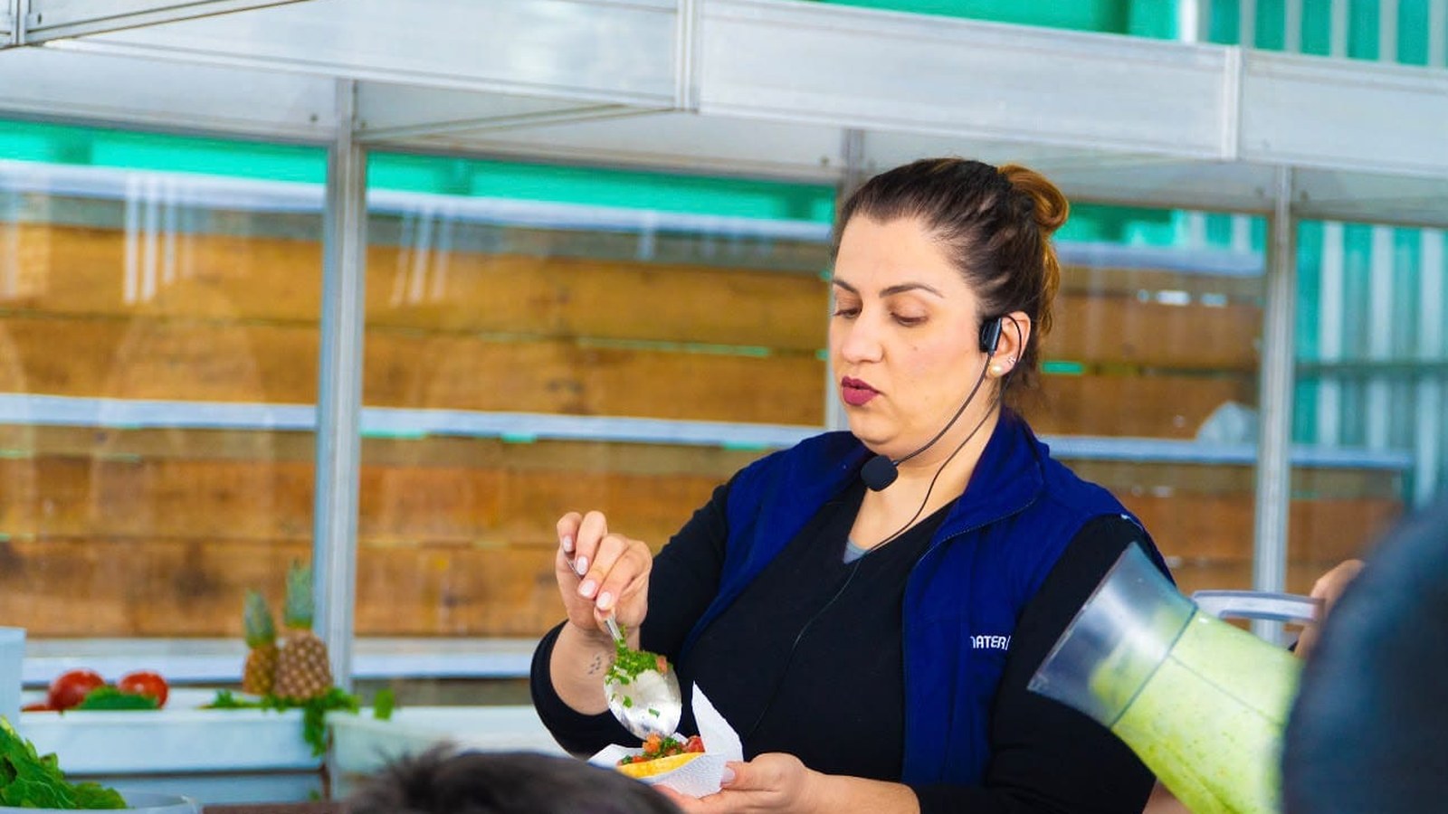 Oficina sobre segurança alimentar reúne público no Pavilhão 05 da Expo Dom Feliciano