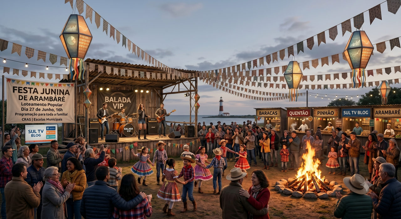 Festa Junina de Arambaré acontece dia 27 de junho no Loteamento Popular