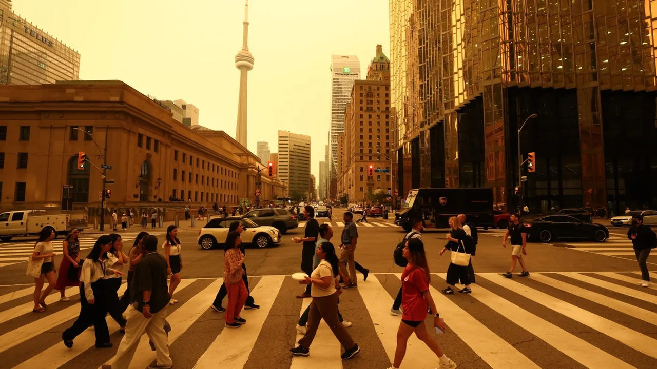 Fumaça de incêndios torna ar de Toronto um dos piores do mundo