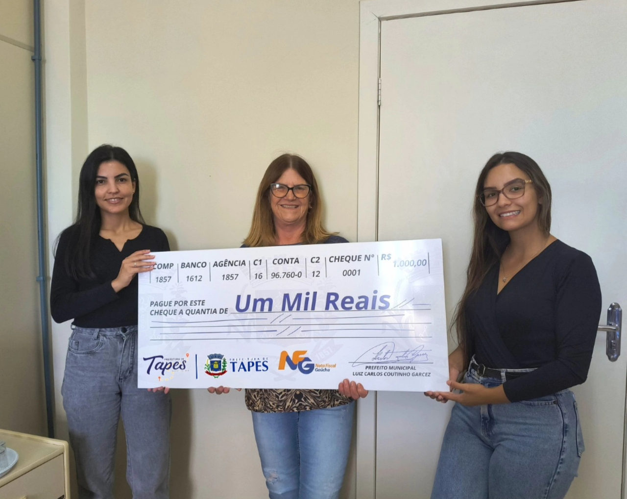 Ganhou R$ 1.000 pedindo CPF na nota! Veja quem foi a sortuda da vez em Tapes