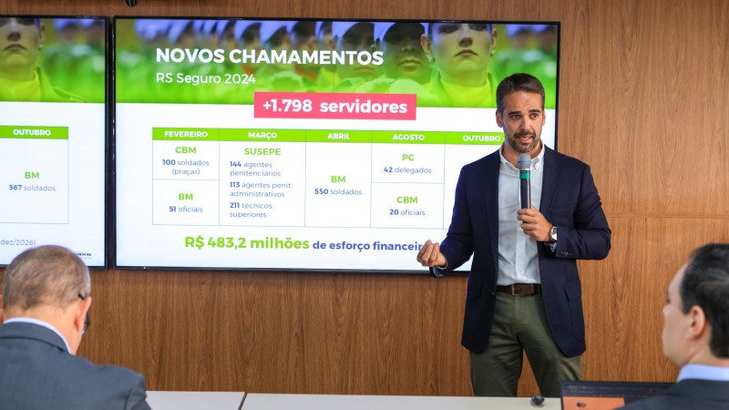 Governo anuncia cronograma de chamamento de quase 1,8 mil servidores para a Segurança Pública
