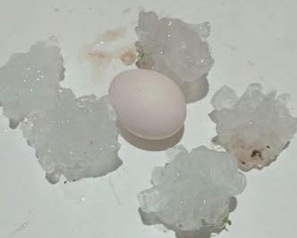 Granizo e temporais atingem Rio Pardo e Tapes nesta terça-feira (21)