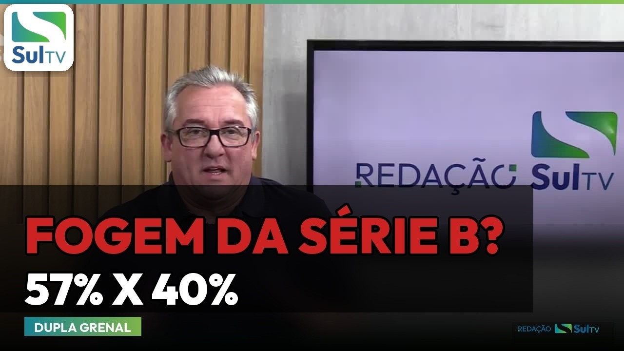 Grêmio sobe para 57% e Inter para 40% de chance de evitar o rebaixamento