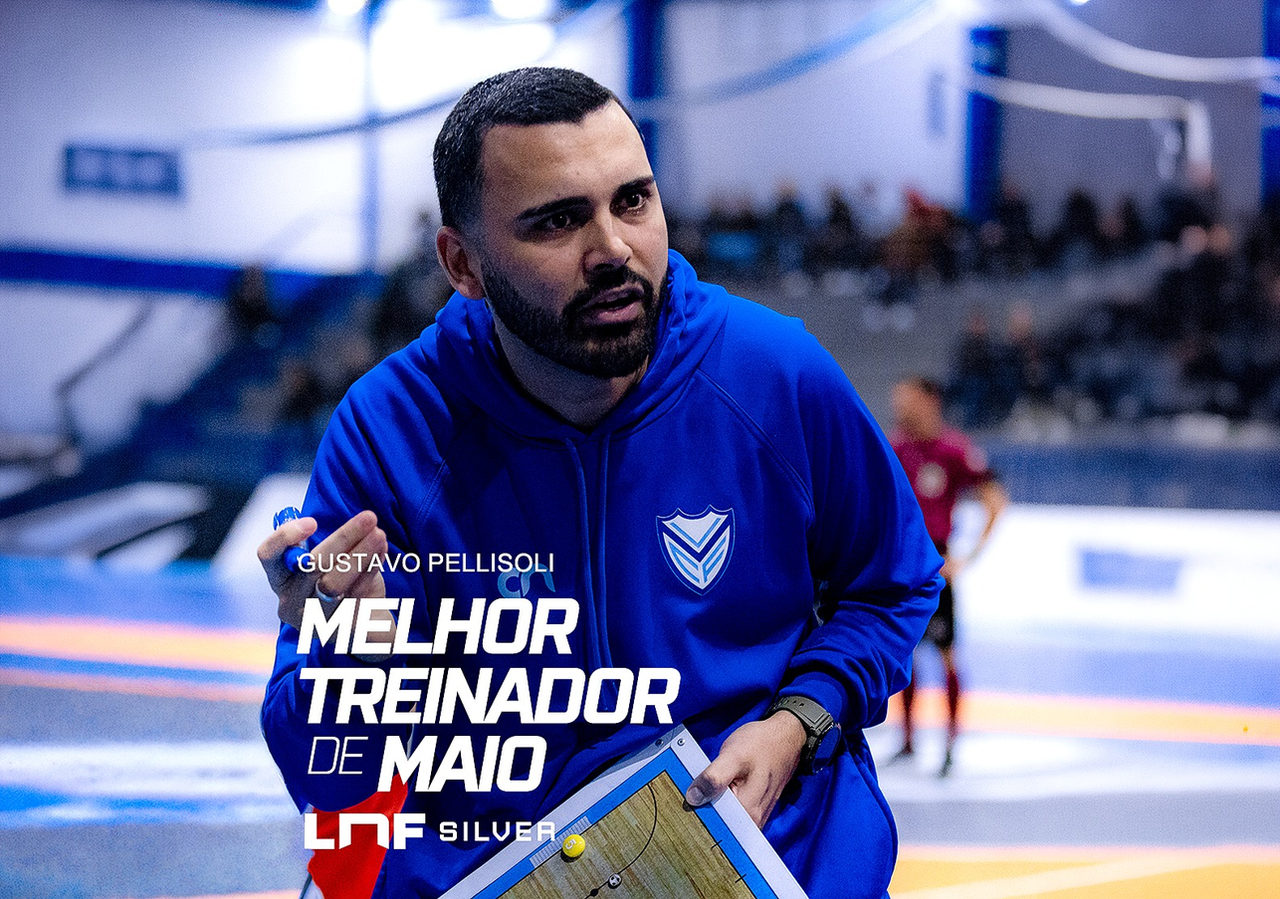 Gustavo Pellisoli, do Vélez Camaquã, é eleito o melhor treinador de maio da LNF Silver