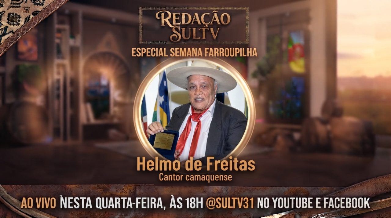 Cantor camaquense Helmo de Freitas em especial da Semana Farroupilha