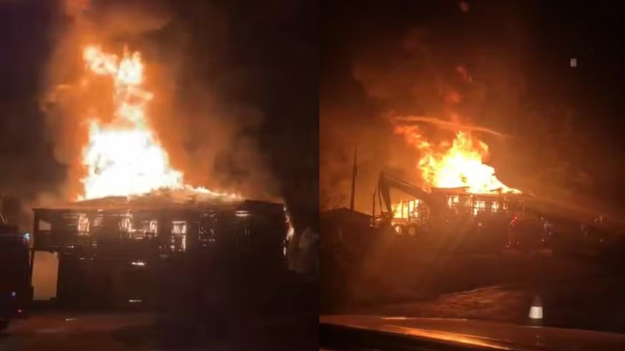 Incêndio destrói restaurante e floricultura às margens da RSC-287 em Santa Cruz do Sul