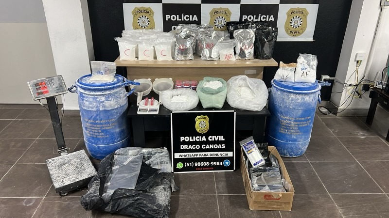 Laboratório de cocaína é descoberto em Canoas