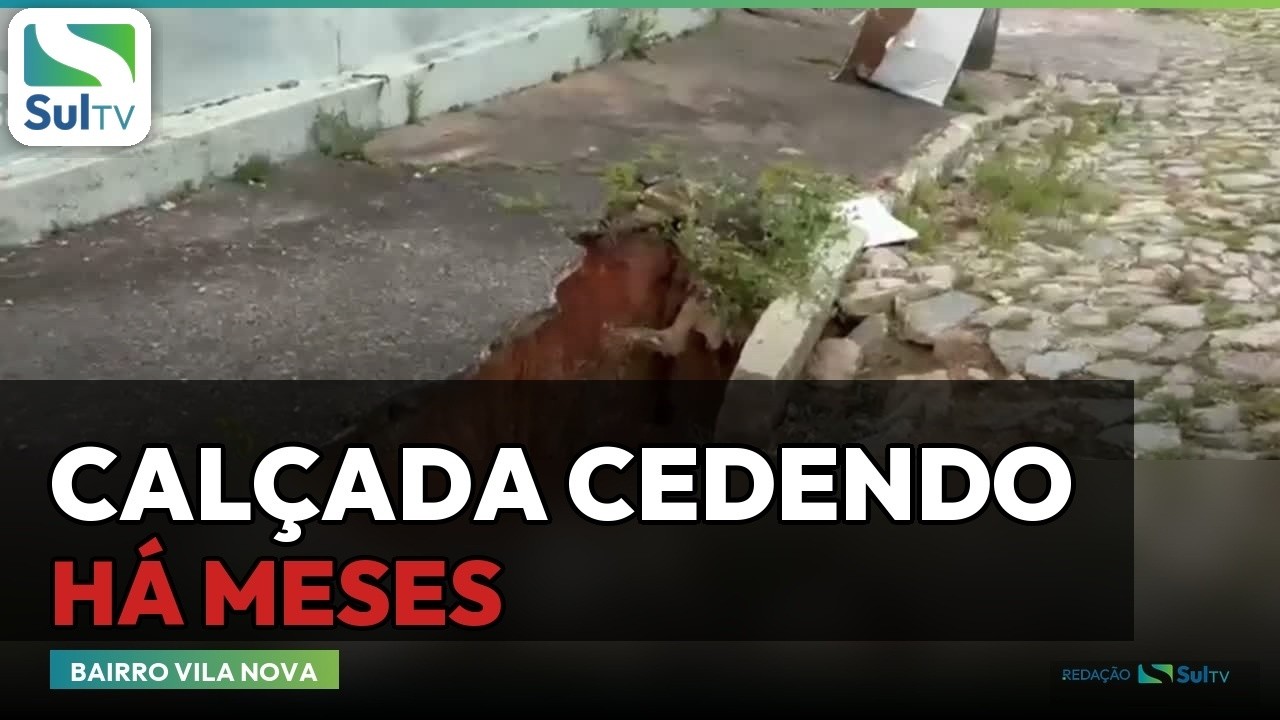 Moradores da Vila Nova cobram conserto de rua e calçadas da prefeitura de Camaquã