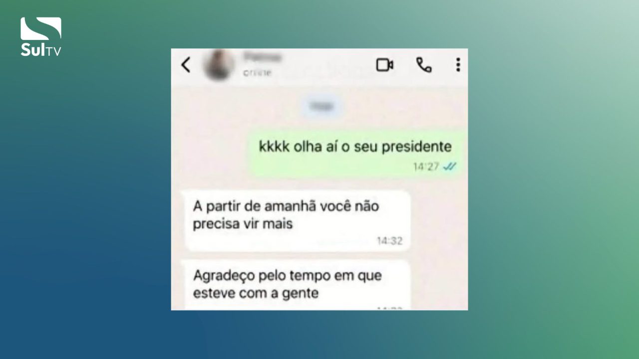 Caso de suposta demissão após mensagem sobre eleição repercutiu nas redes sociais