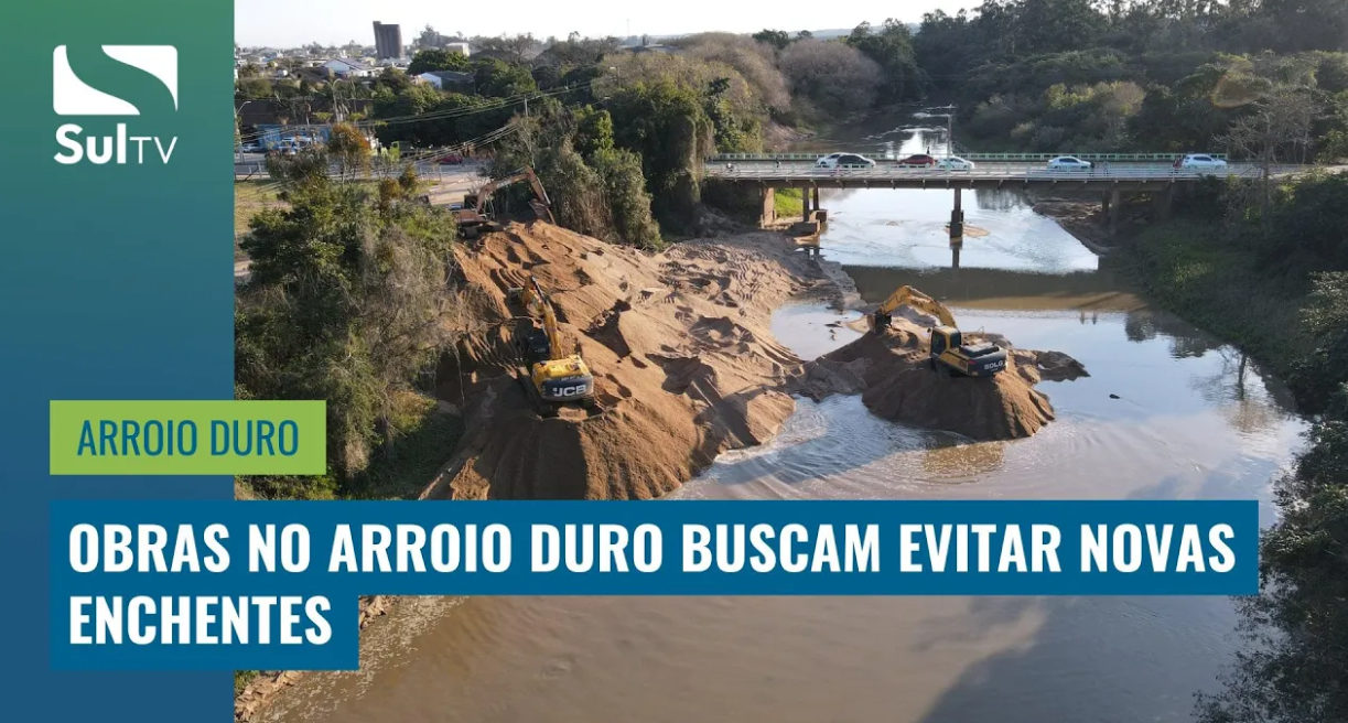 Prefeitura inicia desassoreamento no Arroio Duro