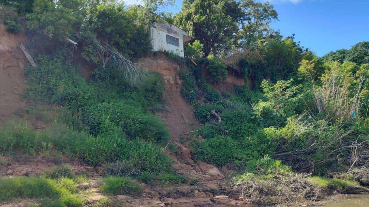 Risco de desabamento: 25 imóveis podem ser interditados às margens do Rio Camaquã