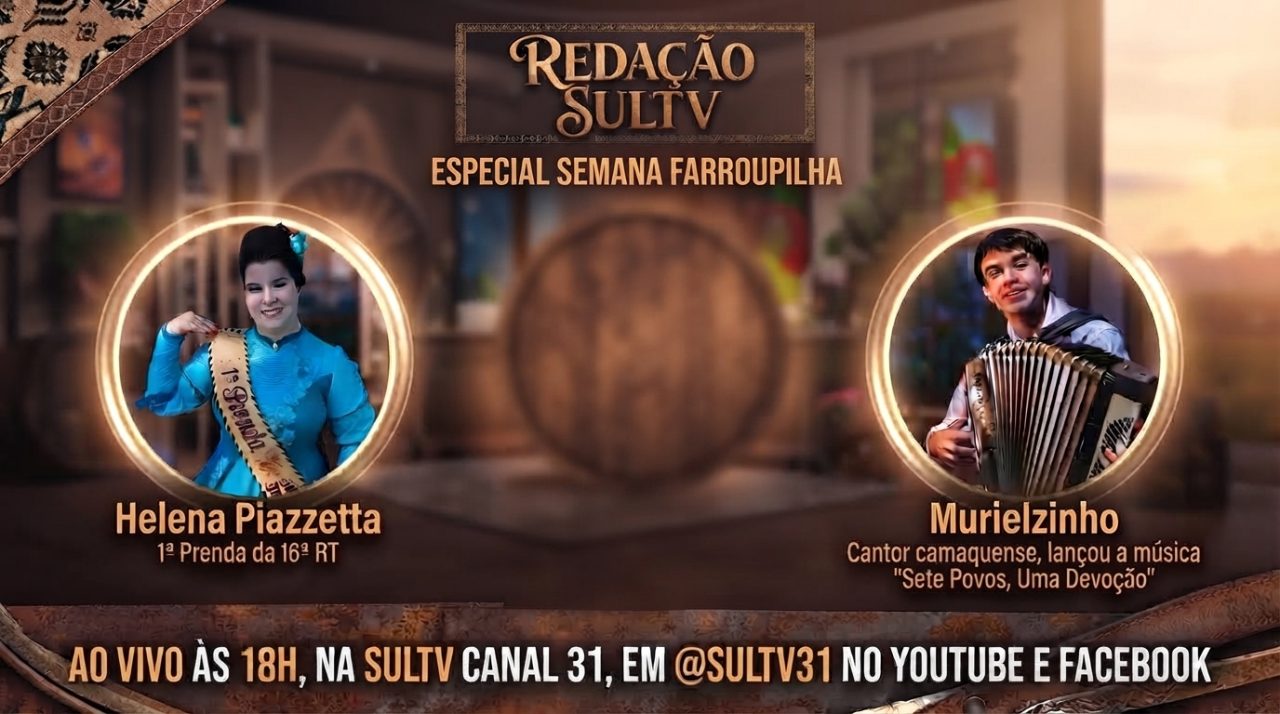 Redação SulTV recebe convidados da cultura gaúcha na programação da Semana Farroupilha