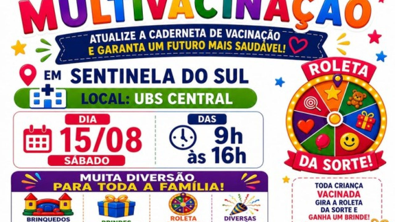 Sentinela do Sul tem Dia D de Vacinação neste sábado (15)