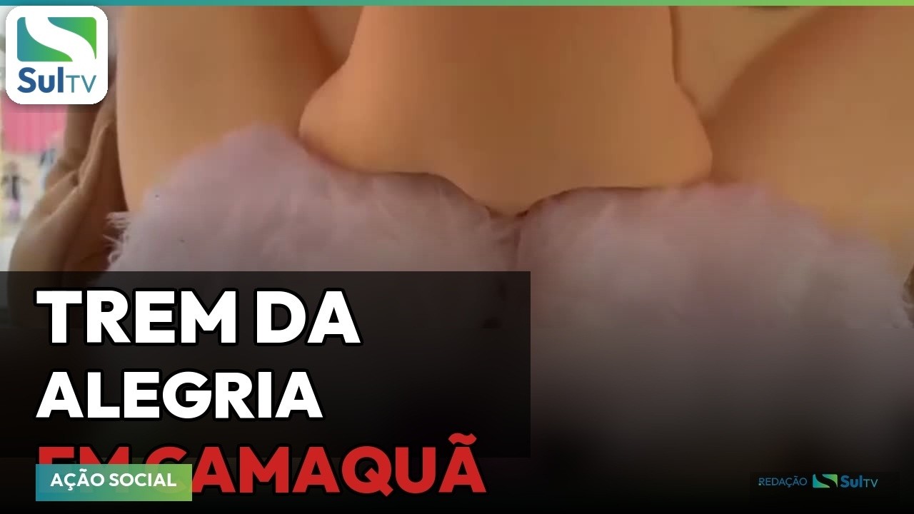 Trenzinho da Alegria leva crianças a passeio pelos bairros de Camaquã