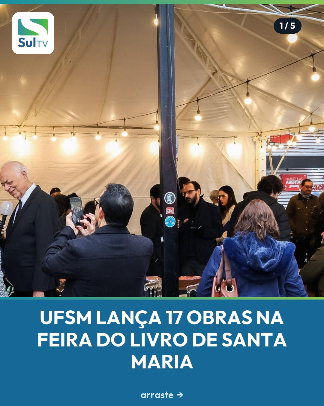 Dezessete obras inéditas, entre elas ebooks gratuitos, foram lançadas na Feira do Livro de Santa Maria pela Editora da …