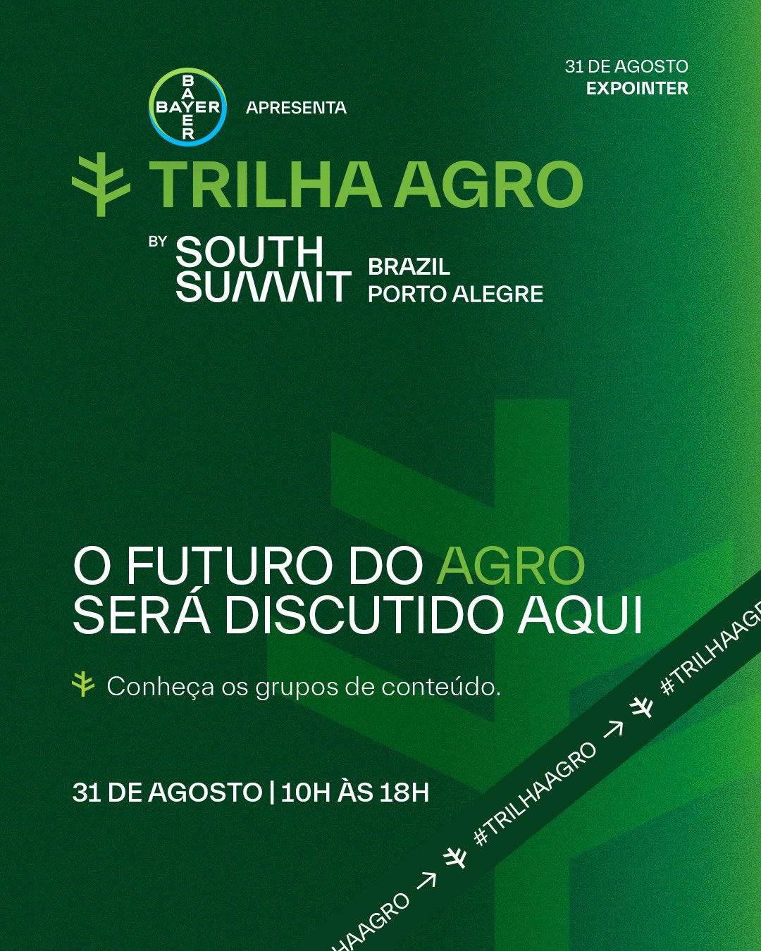 🌱 A inovação do agro ganha palco próprio na Expointer — e a SulTV vai estar lá.