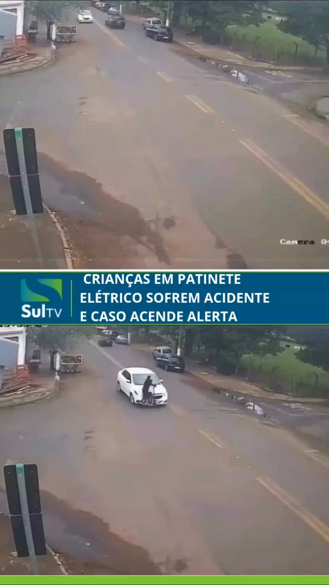 Duas crianças de 8 anos ficaram feridas após se envolverem em um acidente enquanto estavam em um patinete elétrico, em …