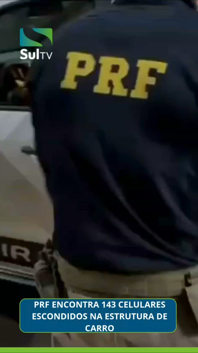 Uma fiscalização da Polícia Rodoviária Federal (PRF) apreendeu 143 celulares na madrugada desta quinta-feira (24), na B…