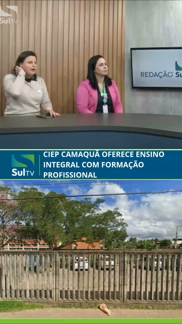 A diretora do CIEP de Camaquã, Viviane Sampaio, e a vice-diretora do turno integral, Adriane Pujol, falaram à SulTV sob…