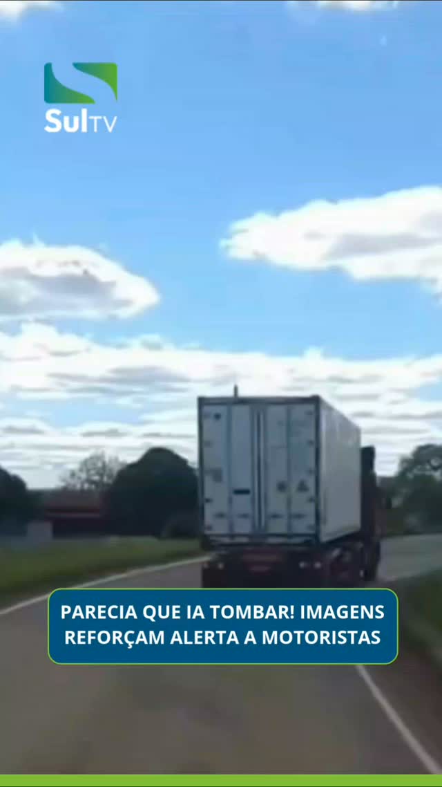 As imagens são antigas, mas continuam servindo de alerta para quem pega a estrada. Um caminhão quase tombou ao fazer um…
