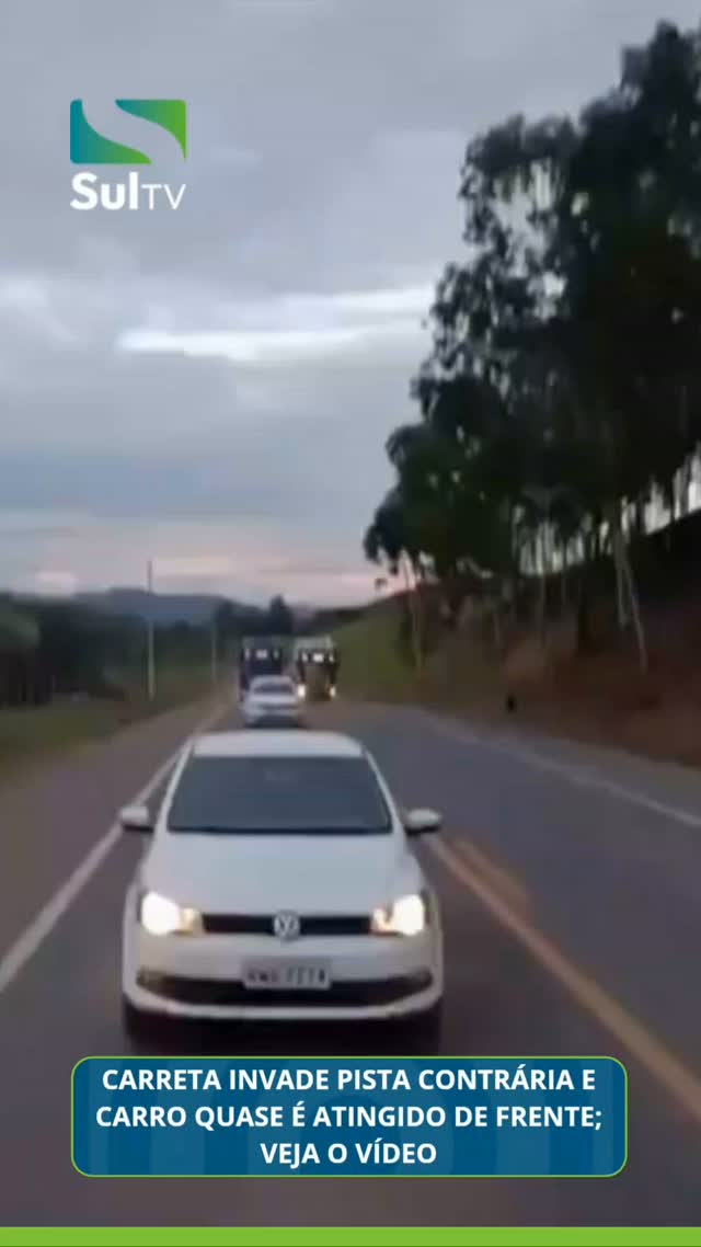 Um vídeo que circula nas redes sociais mostra o momento em que uma carreta realiza uma ultrapassagem arriscada e quase …