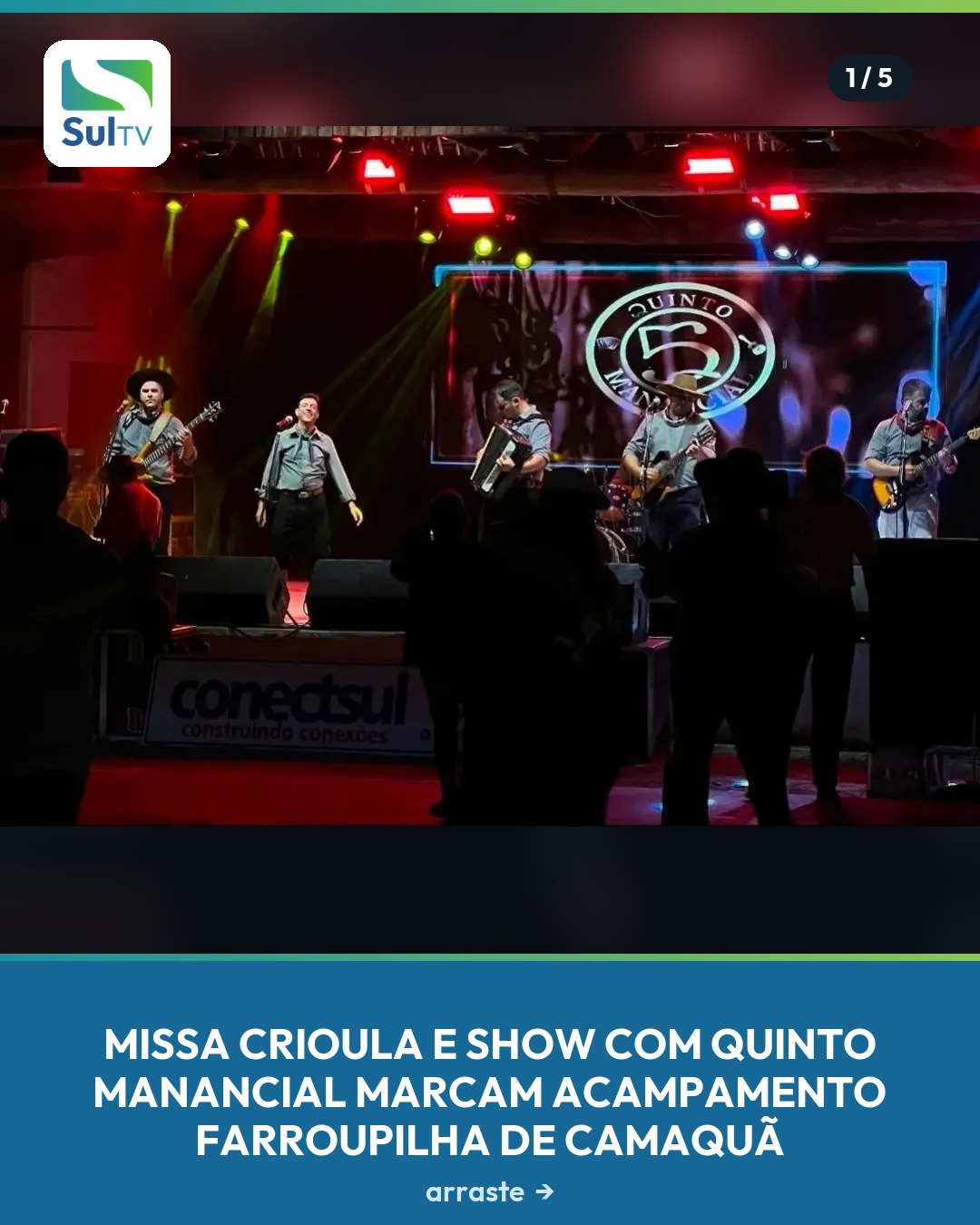 Programação desta quarta-feira reúne apresentações artísticas, celebração religiosa e baile no Sindicato Rural