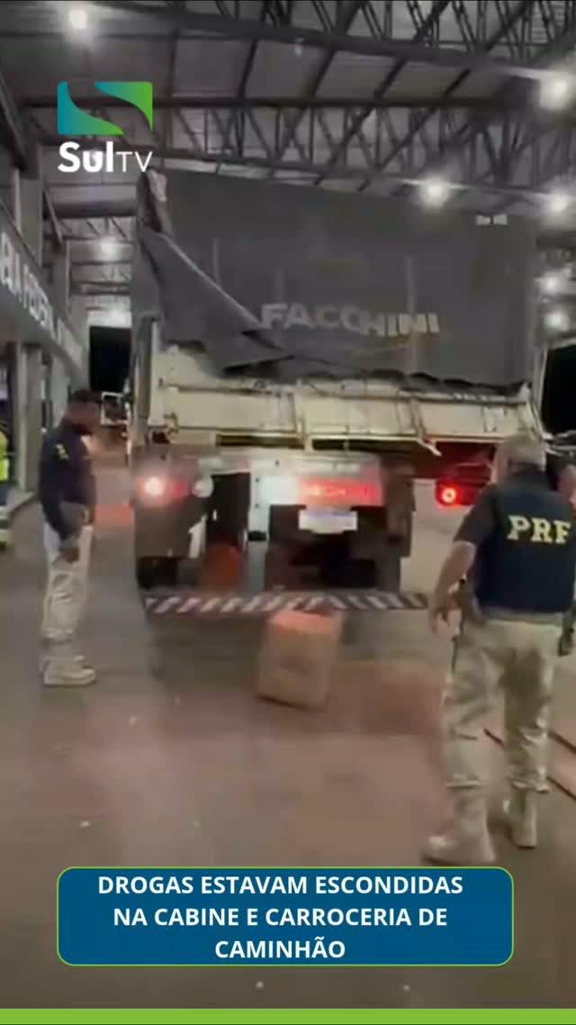 Mais de 600 quilos de drogas foram apreendidos durante uma fiscalização na madrugada deste domingo (4), na BR-364, em P…