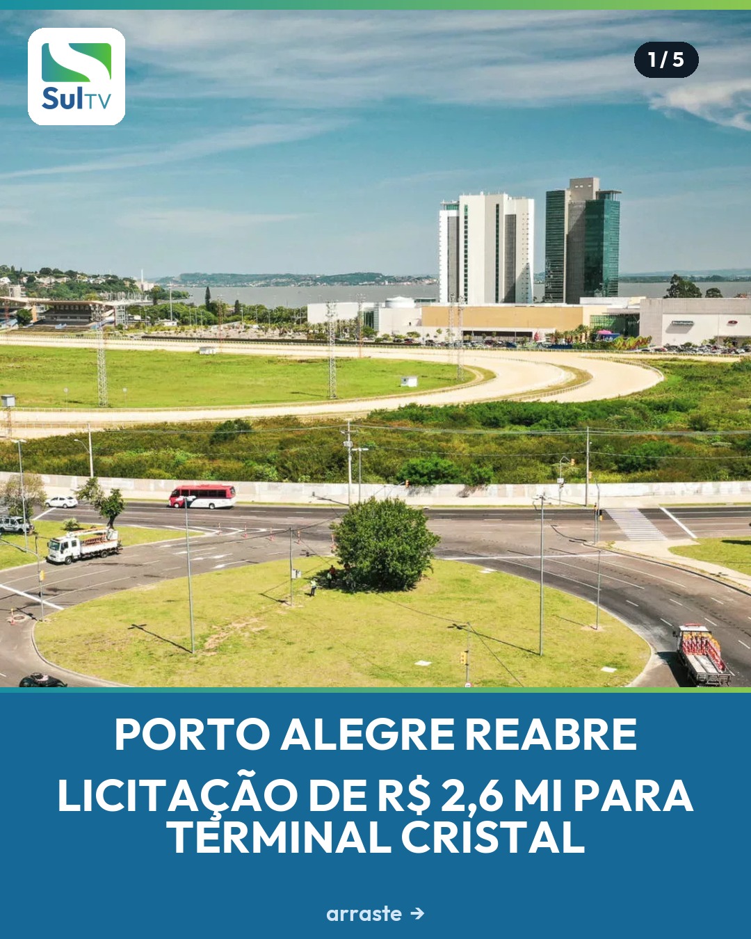 Depois de quase 14 anos anunciado, o Terminal Cristal, na Zona Sul de Porto Alegre, volta a avançar.