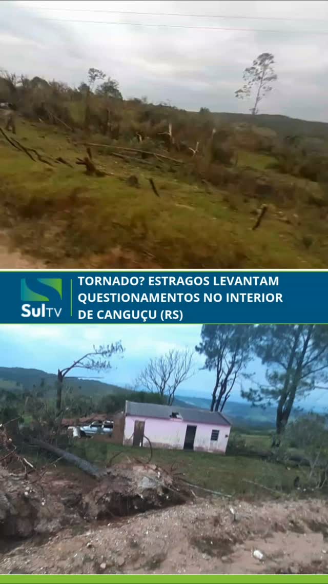 estragos do temporal impressionam no interior de canguçu. Imagens registradas no Rincão dos Cravos, interior de Canguçu…