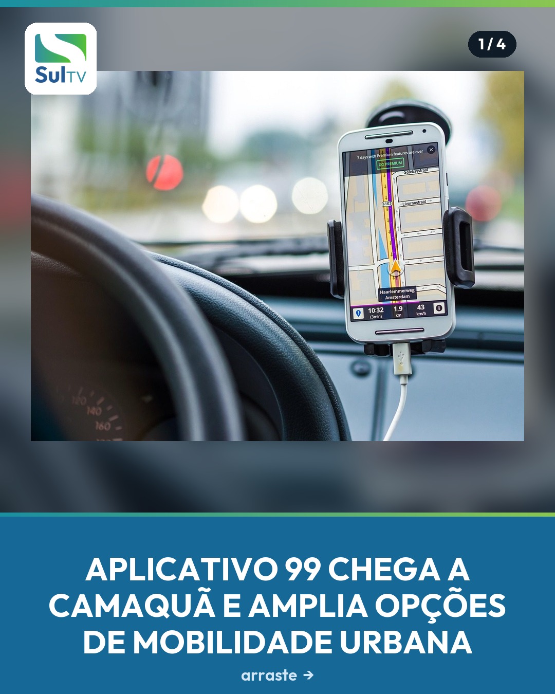 Plataforma de transporte por aplicativo passa a operar no município e abre oportunidade para novos motoristas.