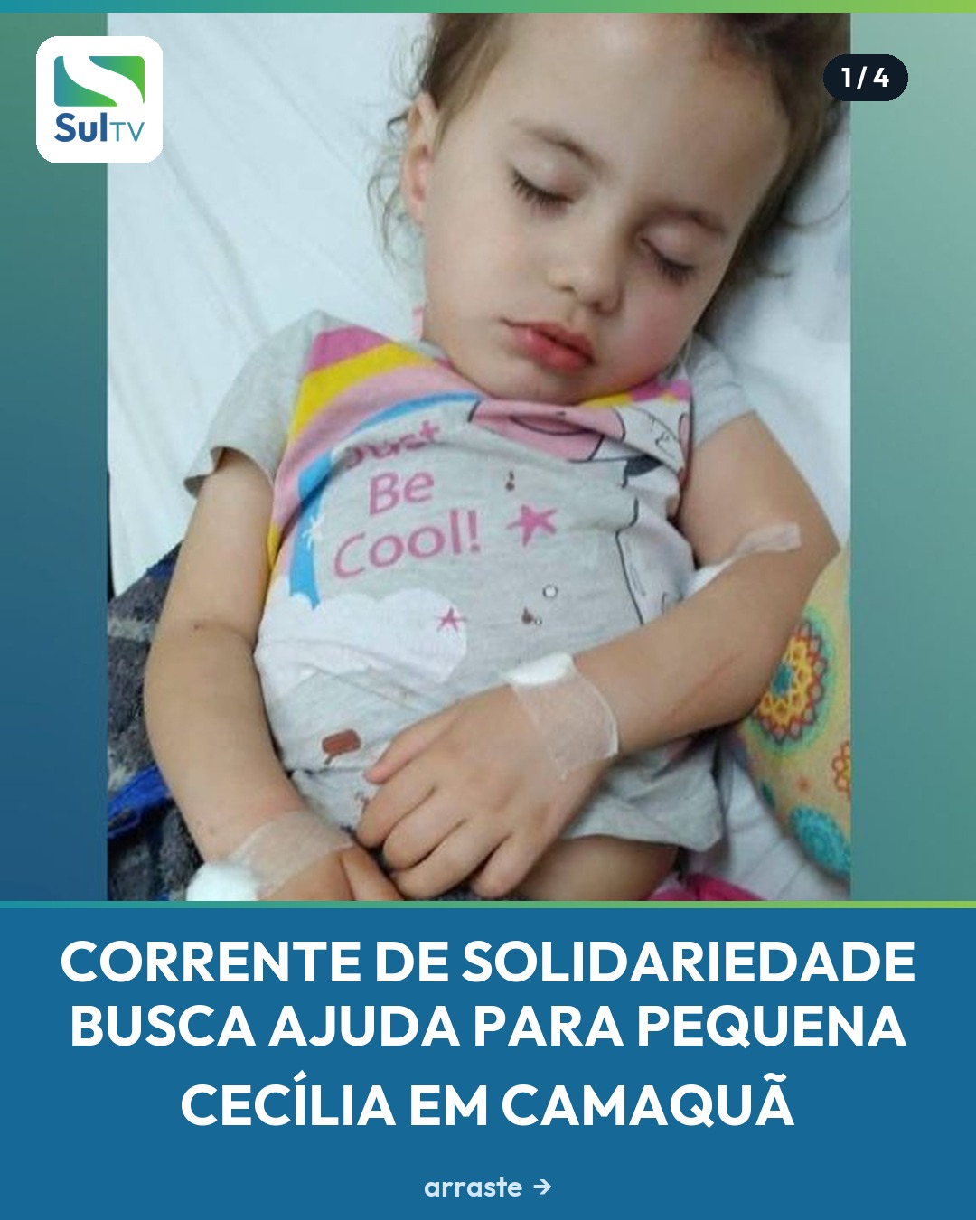 Família busca R$ 150 mil para custear cirurgia e medicamento de menina diagnosticada com neuroblastoma