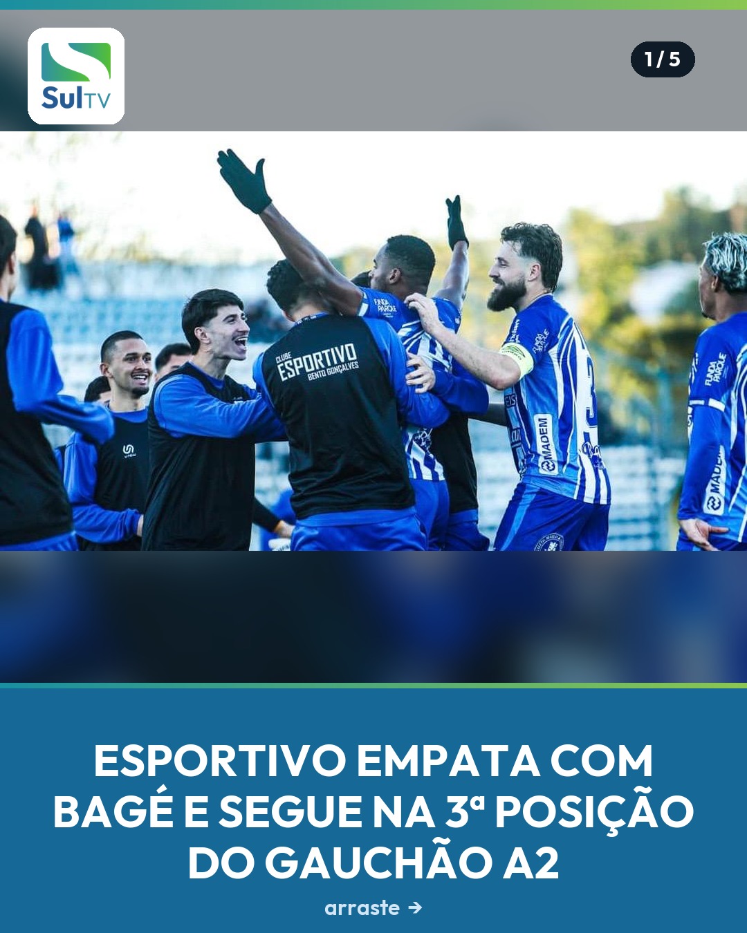 Empate garante 3ª posição!