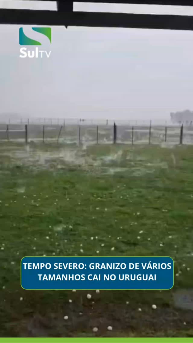 Uma forte chuva de granizo foi registrada na tarde desta quinta-feira, dia 27, nas proximidades de Guichón, no departam…