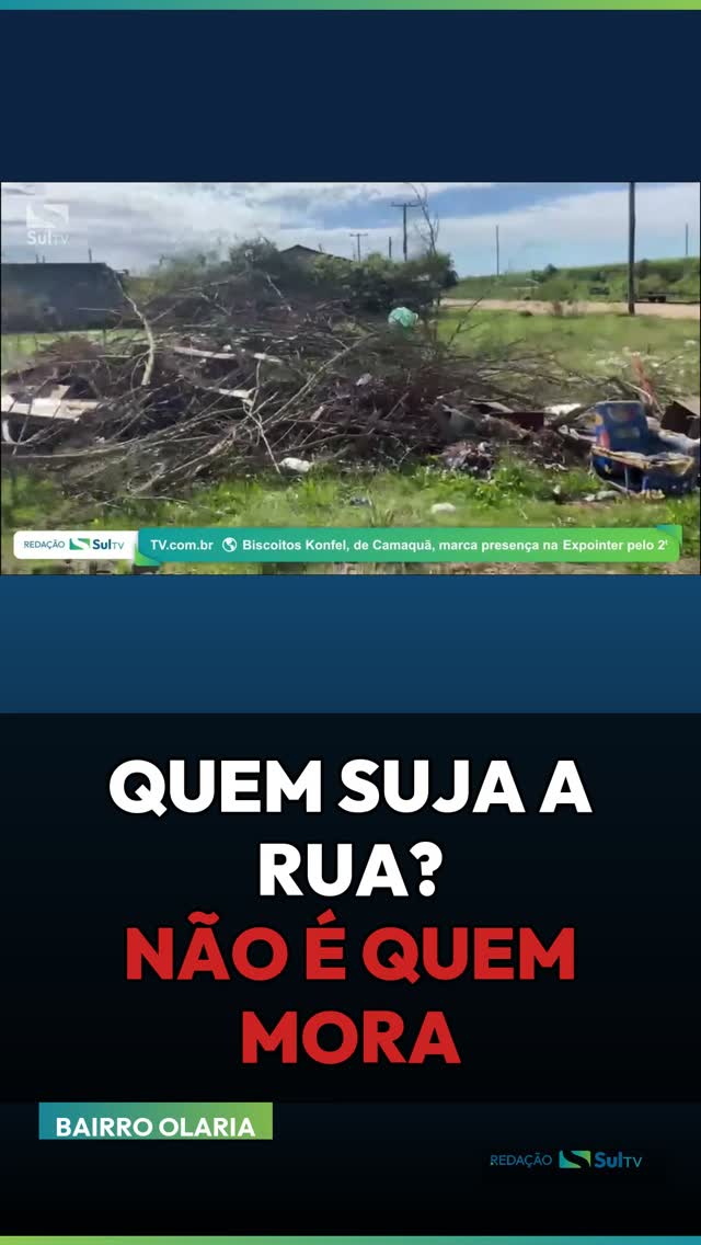Lixo jogado às escondidas na BR-116 aflige bairro em Camaquã