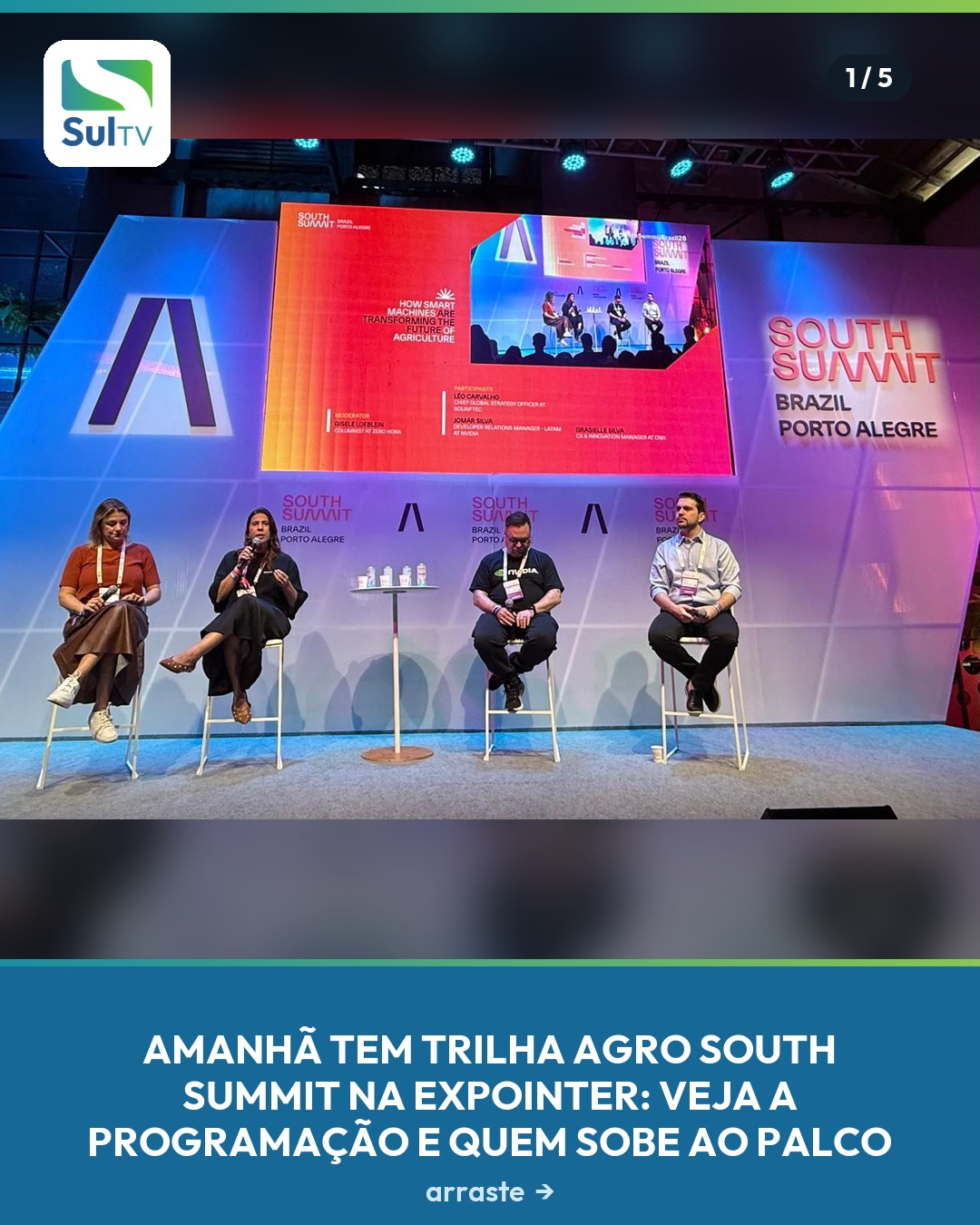 Estreia da Trilha Agro by South Summit Brazil é nesta segunda-feira (31), das 10h às 18h, no Estande do Governo do RS, …
