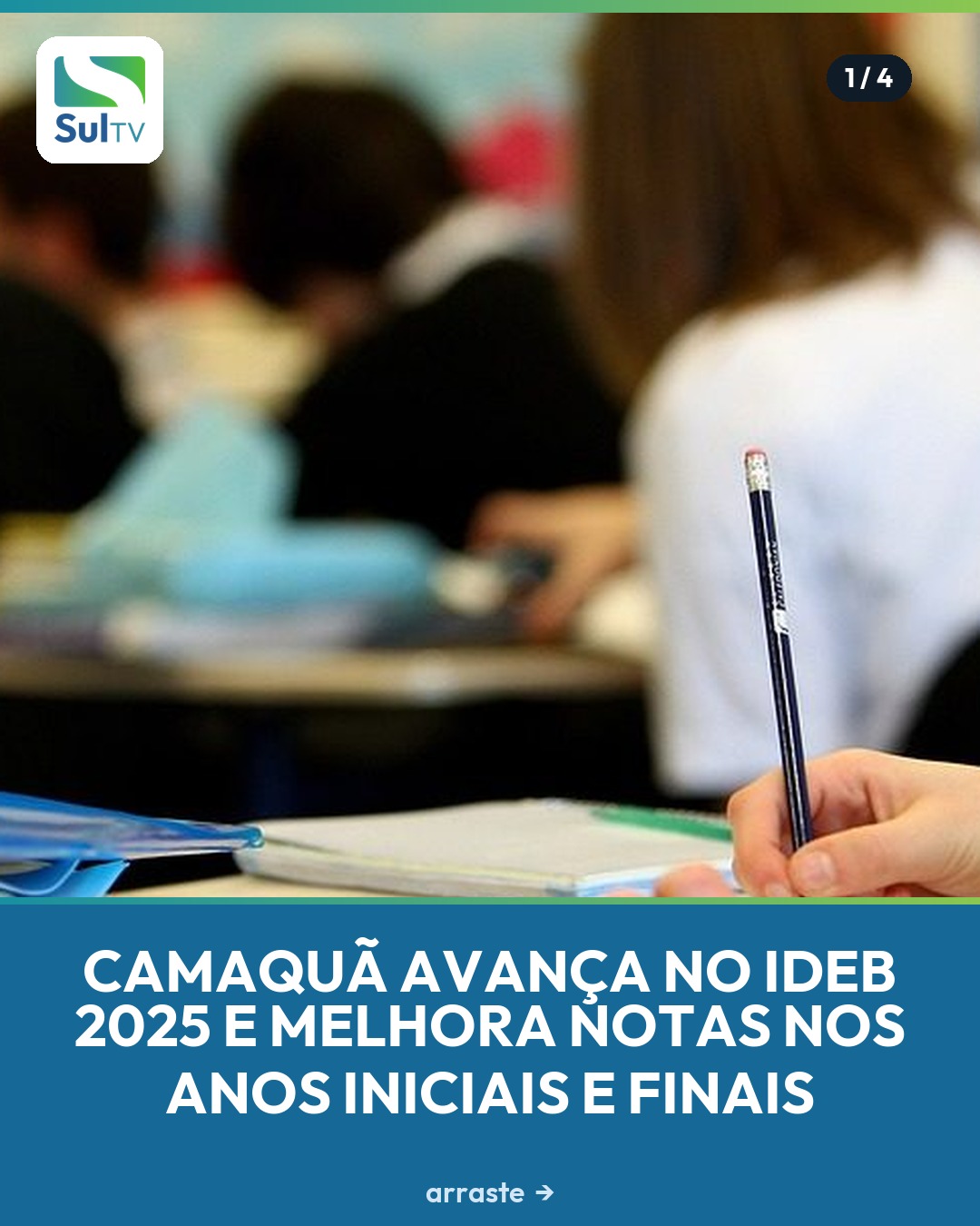 Índice dos anos iniciais subiu para 6,3 e o dos anos finais chegou a 5,6 na rede municipal